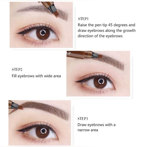 3-in-1 Eyebrow Kit: Eyebrow Pencil, 3 Brow Stencils, and Eyebrow Razor | NIP - Picture 4 of 7